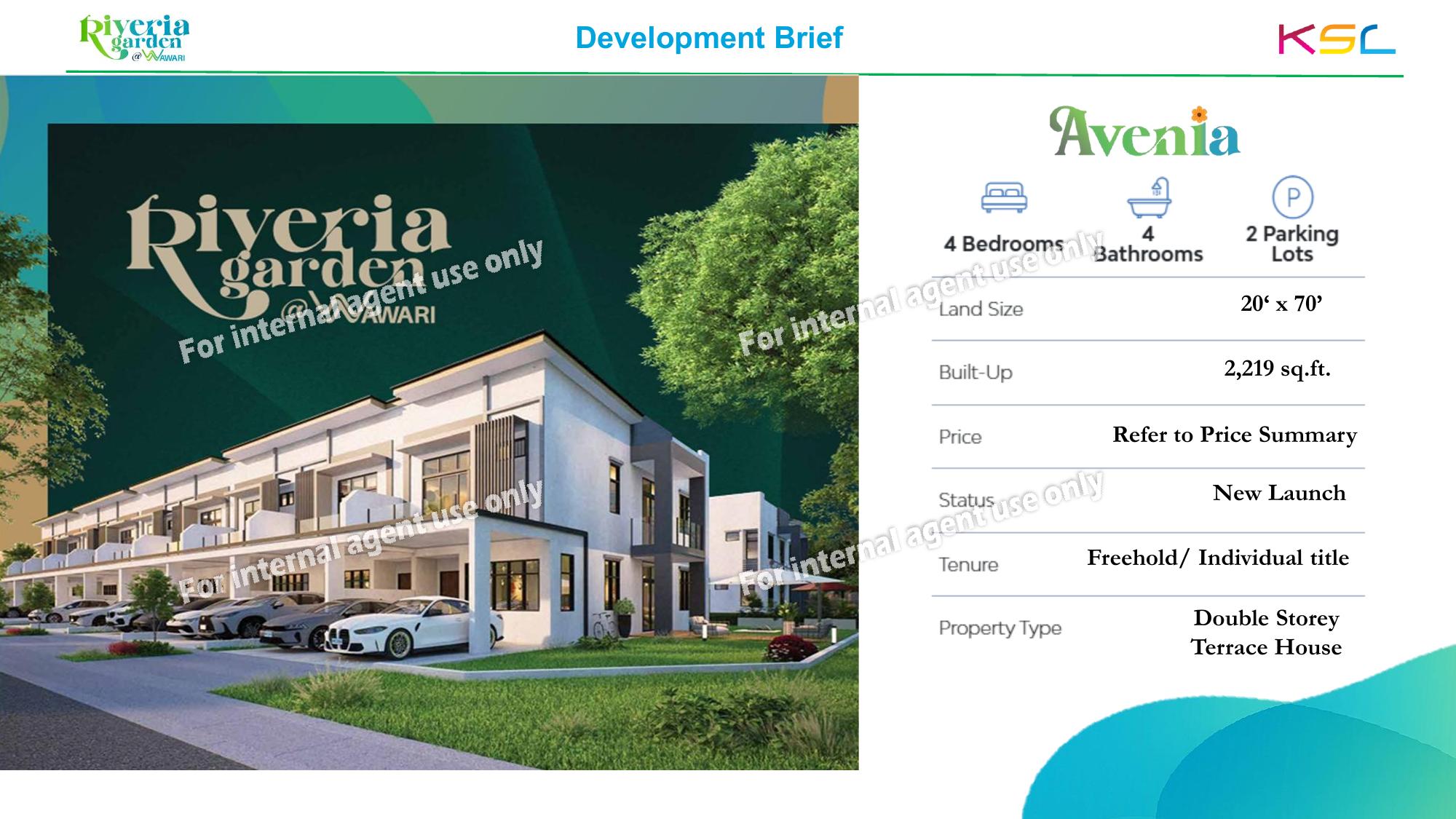 Avenia terrace house exterior rendering