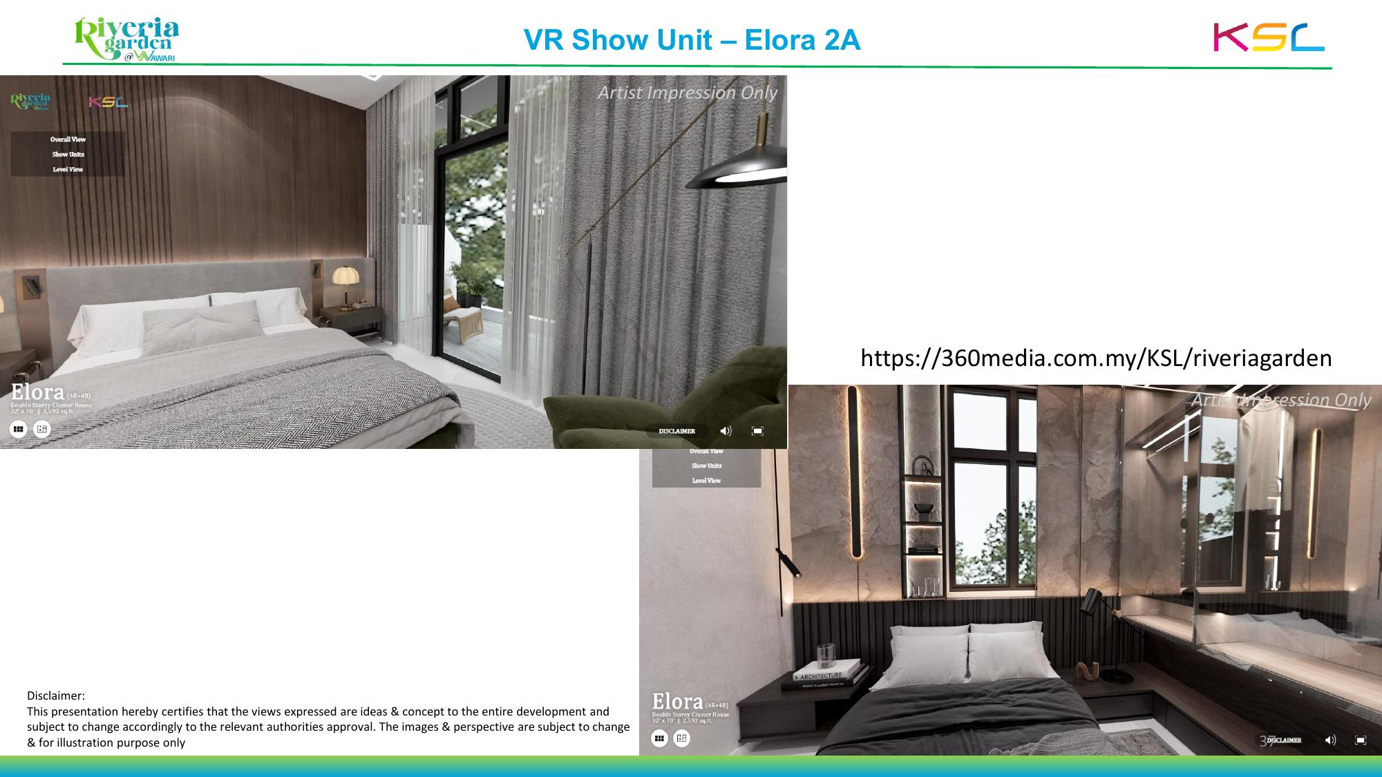 Elora show unit bedroom interiors