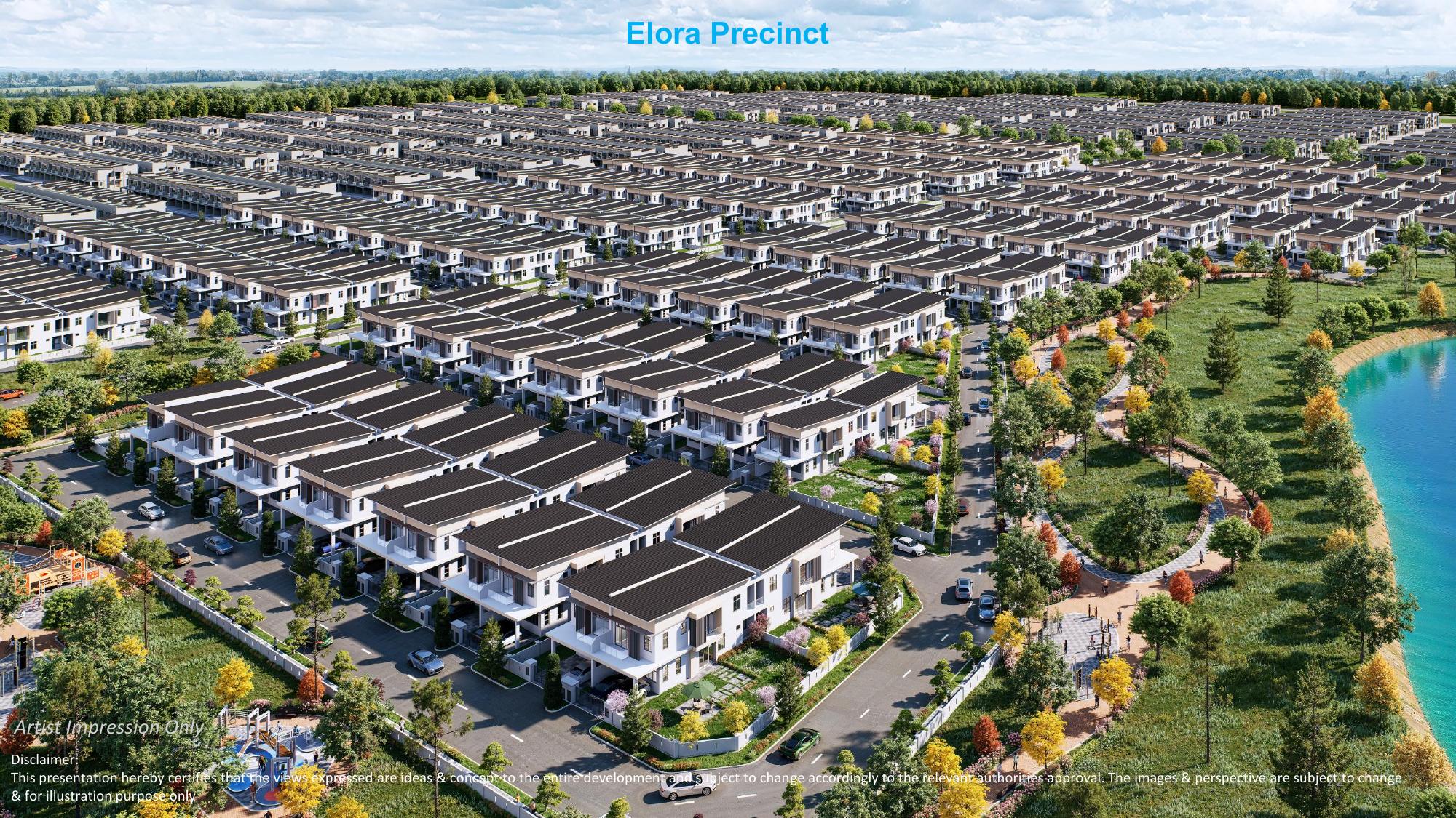 Elora cluster homes within Riveria Garden