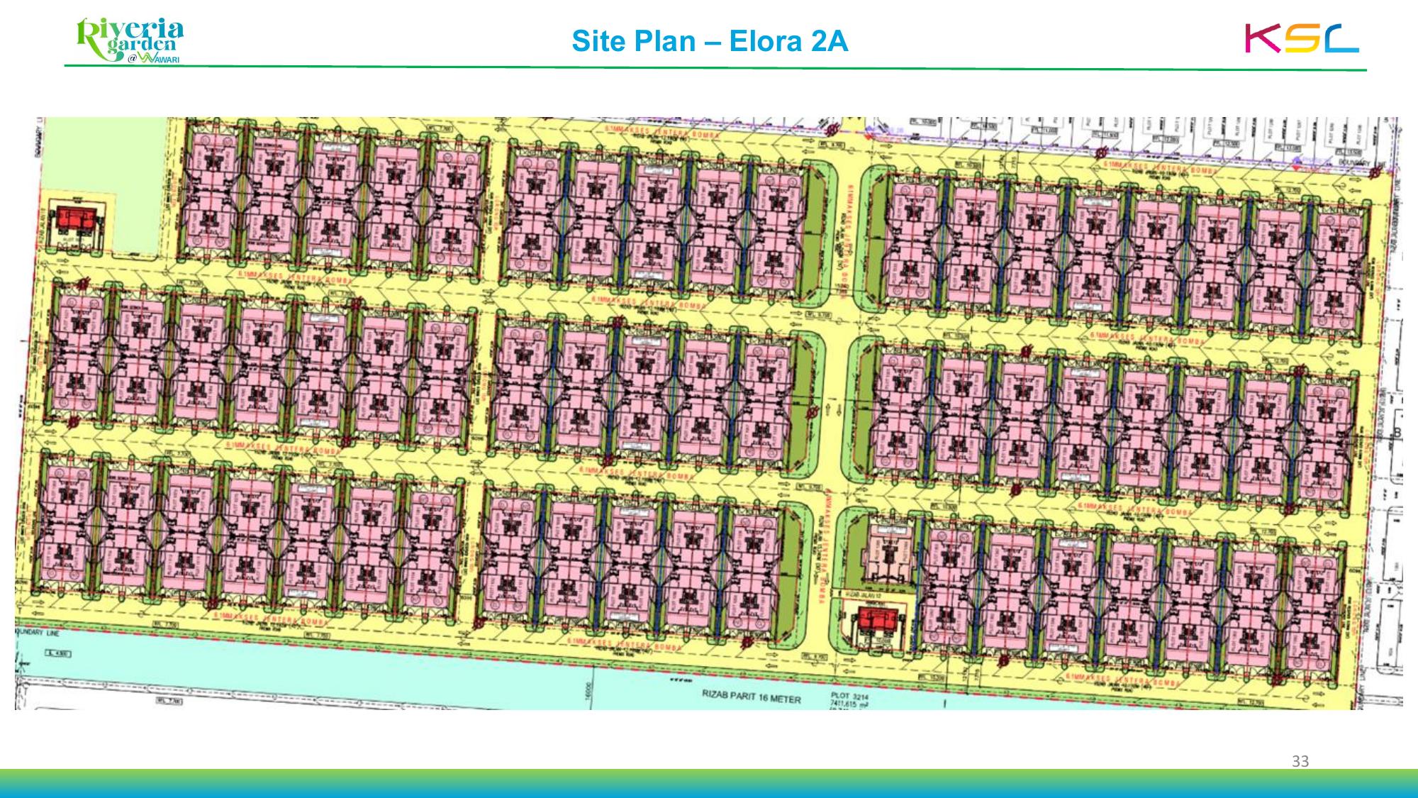 Official Elora site plan within Riveria Garden